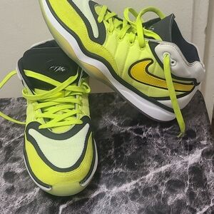 Nike GT Hustle 2 Mens Neon Yellow and Black Sneakers